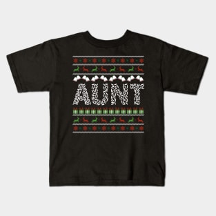 Aunt Ugly Christmas Model Kids T-Shirt